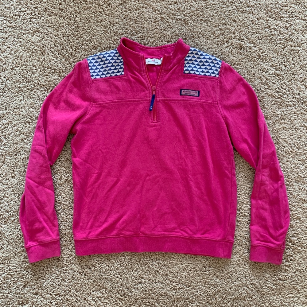 Vineyard Vines Pink Magenta Shep Shirt L (kids 14)